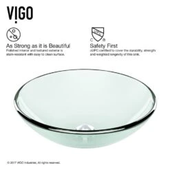 VIGO Glass Vessel Bathroom Sink In Clear Crystalline And Dior Vessel Faucet Set In Brushed Nickel -Allied Brass Shop 87289641ecfe457f97635fbdcc9f73aa 857354bd 0207 40ae be95 72321ac4f1bf 1800x1800