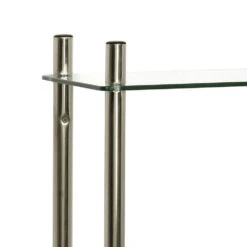 Zenna Home® Floating Glass 26"W X 60"H Brushed Nickel Over-the-Toilet Storage Shelves 5 Zenna Home® Floating Glass 26"W X 60"H Brushed Nickel Over-the-Toilet Storage Shelves -Allied Brass Shop 8935BN alt2 1800x1800