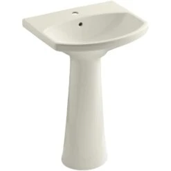 KOHLER Cimarron 8 In. Widespread Vitreous China Pedestal Combo Bathroom Sink In White With Overflow Drain -Allied Brass Shop 8f7e562ccd81dce0c176fb5ffeae5fa7 1800x1800