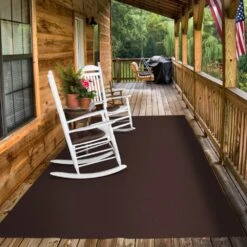 Indoor/Outdoor Carpet With Rubber Marine Backing - Dark Brown 6' X 10' - Several Sizes Available - Carpet Flooring For Patio, Porch, Deck, Boat, Basement Or Garage -Allied Brass Shop 9599e990 6d38 4271 a0c5 b9b6ab6580fe 1.035fe1f7daf3282ef84fadbd40254487 1800x1800