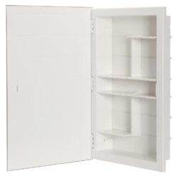 Spacecab 16 In. X 26 In. X 3-1/2 In. Framed Recessed 1-Door Medicine Cabinet With 6-Shelves And Chrome Frame Mirror -Allied Brass Shop 96c8694faa81d57d2dc6bc3eda47144d c729721c 2353 4b97 a5a3 6fd49f763fd1 1800x1800