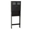 Zenna Home® 23"W X 67"H Espresso Over-The-Toilet Storage Cabinet