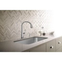 Trielle Single-Handle Pull-Down Sprayer Kitchen Faucet In Chrome -Allied Brass Shop 98b14fa1aed344dfa578772a1f76d034 1800x1800