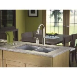 Aberdeen Single-Handle Pull-Down Sprayer Kitchen Faucet With Reflex In Classic Stainless -Allied Brass Shop 9b60a6cac3dffcbcb842c9069ec9dfbb 1800x1800