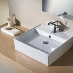 KRAUS Square Ceramic Vessel Bathroom Sink In White -Allied Brass Shop 9ec0bcd28991c1b46d0dffe6d325d72e 1800x1800