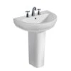 Barclay Products Harmony 800 31-1/2 In. Pedestal Combo In White