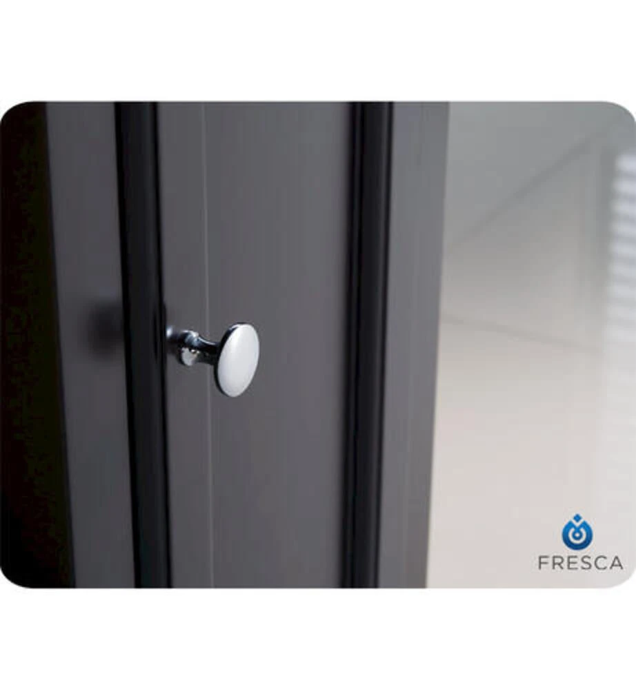 Fresca Oxford 14"W X 16"D X 68"H Espresso Linen Cabinet 7 Fresca Oxford 14"W X 16"D X 68"H Espresso Linen Cabinet - Image 7