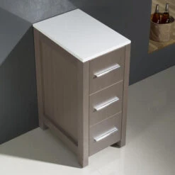 Fresca Torino 12"W X 18"D X 28"H Gray Oak Linen Cabinet -Allied Brass Shop FST6212GO 2 0395a4b1 cc59 4d7e 9614 c8881d2a33c1 1800x1800
