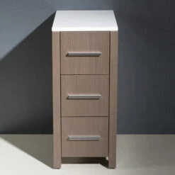 Fresca Torino 12"W X 18"D X 28"H Gray Oak Linen Cabinet -Allied Brass Shop FST6212GO 3 29e3799d e804 4759 8163 37c6dd6d08e3 1800x1800