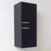 Fresca 13"W X 12"D X 27"H Black Linen Cabinet