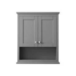 Wyndham Collection Avery 25"W X 9"D X 30"H Dark Gray Bathroom Wall Cabinet -Allied Brass Shop WC 2323 WC DKG FRONT d79e6759 725d 4687 a3ef 84005e177e27 1800x1800