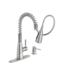 Springvale Single-Handle Pull-Down Sprayer Kitchen Faucet With Reflex And Power Boost In Spot Resist Stainless -Allied Brass Shop a33d54f8c71493b1f4fb57535157d788 1800x1800