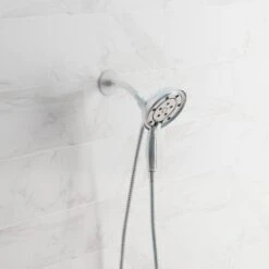 In2ition Two-in-One 4-Spray 3 In. Dual Wall Mount Fixed And Handheld H2Okinetic Shower Head In Chrome -Allied Brass Shop a4cf695f08a2f01edfbab60bbcc46543 1800x1800