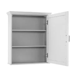 Ashburn 23 In. W X 28 In. H X 8 In. D Framed Surface-Mount Bathroom Medicine Cabinet In White -Allied Brass Shop a5c38f9acd23bfb4979737bc1c1ee60a 1800x1800