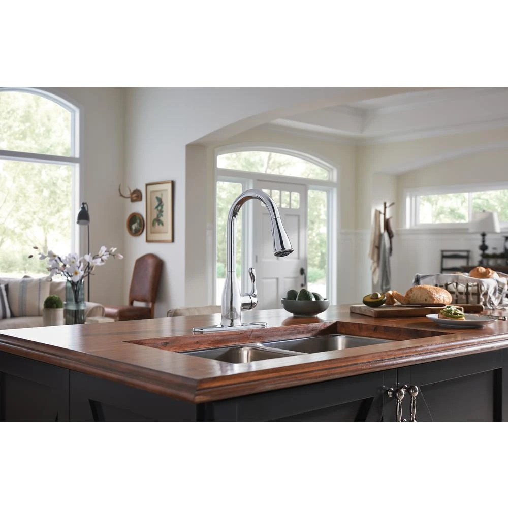 Kaden Single-Handle Pull-Down Sprayer Kitchen Faucet With Reflex And Power Clean In Chrome 8 Kaden Single-Handle Pull-Down Sprayer Kitchen Faucet With Reflex And Power Clean In Chrome - Image 8