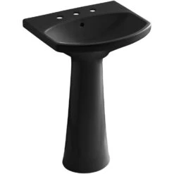 KOHLER Cimarron 8 In. Widespread Vitreous China Pedestal Combo Bathroom Sink In White With Overflow Drain -Allied Brass Shop ac83c0e085970c631b713ec5d802e695 1800x1800