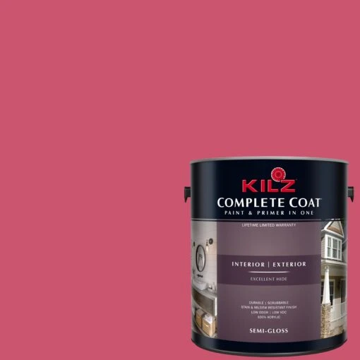 Ibis Pink, KILZ Complete Coat Interior/Exterior Paint & Primer In One, #LH140 -Allied Brass Shop ae0581b2 bb91 4042 870d 4dcea675d591 1.b8d6577eb52a21b57eede52bd3094565 1800x1800