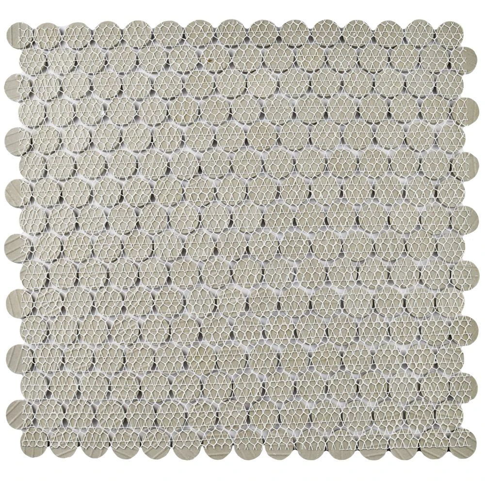 Merola Tile Hudson Penny Round Marine 12 In. X 12-5/8 In. X 5 Mm Porcelain Mosaic Tile (10.74 Sq. Ft. / Case) 12 Merola Tile Hudson Penny Round Marine 12 In. X 12-5/8 In. X 5 Mm Porcelain Mosaic Tile (10.74 Sq. Ft. / Case) - Image 12