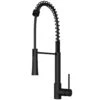 Laurelton Single-Handle Pull-Down Sprayer Kitchen Faucet In Matte Black