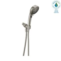 7-Spray 4.2 In. Single Wall Mount Handheld Shower Head In SpotShield Brushed Nickel -Allied Brass Shop b123744715cb2b40211f3502a2377de6 1800x1800