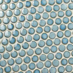 Merola Tile Hudson Penny Round Marine 12 In. X 12-5/8 In. X 5 Mm Porcelain Mosaic Tile (10.74 Sq. Ft. / Case) 25 Merola Tile Hudson Penny Round Marine 12 In. X 12-5/8 In. X 5 Mm Porcelain Mosaic Tile (10.74 Sq. Ft. / Case) -Allied Brass Shop b1b86086bcdb564cfdfe92caea0531ff 1800x1800