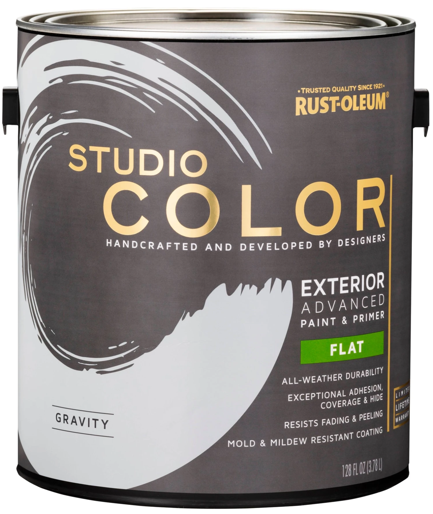 Gravity, Rust-Oleum Studio Color Exterior Paint + Primer, Flat Finish, 2-Pack 1 Gravity, Rust-Oleum Studio Color Exterior Paint + Primer, Flat Finish, 2-Pack