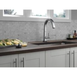 Pivotal Single-Handle Pull-Down Sprayer Kitchen Faucet With Touch2O Technology And MagnaTite Docking In Arctic Stainless -Allied Brass Shop b6700e69369d7989da207c63542c3058 1800x1800