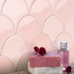 Bond Tile Riptide Rose 2.44 In. X 5 In. Fish Scale Polished Ceramic Wall Tile (48 Pieces 4.06 Sq. Ft. / Case) 18 Bond Tile Riptide Rose 2.44 In. X 5 In. Fish Scale Polished Ceramic Wall Tile (48 Pieces 4.06 Sq. Ft. / Case) -Allied Brass Shop bd29b273 29bc 4bc7 a381 75433aca34c9.9c9e58eacd36bbf47d11198c6b3ddb4a 1800x1800