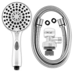 6-Spray 4.8 In. Single Wall Mount Handheld Adjustable Shower Head In Chrome -Allied Brass Shop bdbf8727e13be200f0d71a6ac053ef39 1800x1800