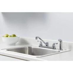 Constructor 2-Handle Standard Kitchen Faucet With Side Sprayer In Chrome 10 Constructor 2-Handle Standard Kitchen Faucet With Side Sprayer In Chrome -Allied Brass Shop bddc006ce35c9718c0ea2971650eb174 1800x1800