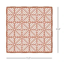 Pure Garden 11.5 In. X 11.5 In. Orange Polypropylene Outdoor Flooring (Set Of 30) -Allied Brass Shop bec2ff6bbe7e1ca95972ad86761cfdf2 1800x1800