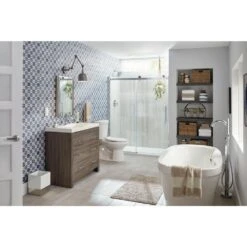 Trinsic Single-Handle Floor-Mount Roman Tub Faucet With Hand Shower In Chrome (Valve Included) -Allied Brass Shop bf086f326952434a3a17d840202d3428 1800x1800