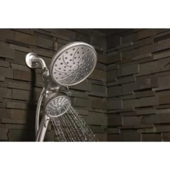 Attract 6-spray 6.75 In. Dual Shower Head And Handheld Shower Head In Spot Resist Brushed Nickel Eco -Allied Brass Shop c3587d0616f6770c22153507b9f6ecda 1800x1800