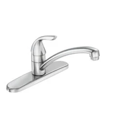 Adler Single-Handle Low Arc Standard Kitchen Faucet In Chrome