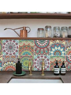 Topumt 6Pcs Kitchen Bathroom Floor Simulation Wall Tile Waterproof Wallpaper Wall Stickers DIY Home Decoration -Allied Brass Shop c43c9fe6 2d64 48fd 9644 9e90d6883b28 1.47ab14321d300ae41be5f9a3cc70b144 1800x1800