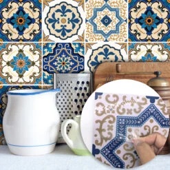Goory 10 Pcs Moroccan Style Tile Sticker Backsplash Peel & Stick Kitchen Tile Decal, 8x8 Inches. 11 Goory 10 Pcs Moroccan Style Tile Sticker Backsplash Peel & Stick Kitchen Tile Decal, 8x8 Inches. -Allied Brass Shop c6565fef 0bd3 4ab4 a55d 46387309f89d.98038e86e77b2c47e5c8958e56f652e6 1800x1800