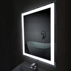 Edison Tri-Color 30 In. X 36 In. Single LED Wall Mounted Backlit LED Bathroom Mirror 22 Edison Tri-Color 30 In. X 36 In. Single LED Wall Mounted Backlit LED Bathroom Mirror -Allied Brass Shop c78ba78a7d96c6814b429dcc981fa4ee 1800x1800