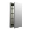 Catalan 20-1/8 In. W X 36 In. H Aluminum Single-Door Surface-Mount Medicine Cabinet