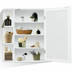 6.5 In. X 25 In. X 26 In. White Multipurpose Wall Surface Mount Bathroom Storage Medicine Cabinet With Mirror 13 6.5 In. X 25 In. X 26 In. White Multipurpose Wall Surface Mount Bathroom Storage Medicine Cabinet With Mirror -Allied Brass Shop d0a2fcc9bc2a6af4287afbec72ac88cf 1800x1800