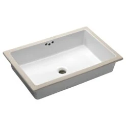 KOHLER Kathryn Vitreous China Undermount Bathroom Sink In White With Overflow Drain