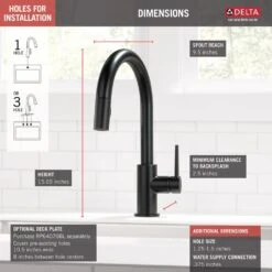 Trinsic Single-Handle Pull-Down Sprayer Kitchen Faucet With MagnaTite Docking In Matte Black -Allied Brass Shop d20aada934bd6b76f7d366b9d5c6d840 1800x1800
