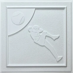 Baseball White 24-inch Ceiling Tiles (10 Tiles) -Allied Brass Shop d23f8490 6b15 4403 9f31 9286014efff1 1.6a10846b8c0ef5f0443940c03b5167c0 1800x1800