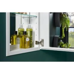 15 In. X 26 In. Recessed Or Surface Mount Medicine Cabinet In White Powder-Coat Aluminum 11 15 In. X 26 In. Recessed Or Surface Mount Medicine Cabinet In White Powder-Coat Aluminum -Allied Brass Shop d38bc3a46afd9997324b4549284279c1 1800x1800