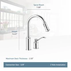 Aberdeen Single-Handle Pull-Down Sprayer Kitchen Faucet With Reflex In Classic Stainless -Allied Brass Shop d4504922eafca5d207c762674ebb6709 1800x1800