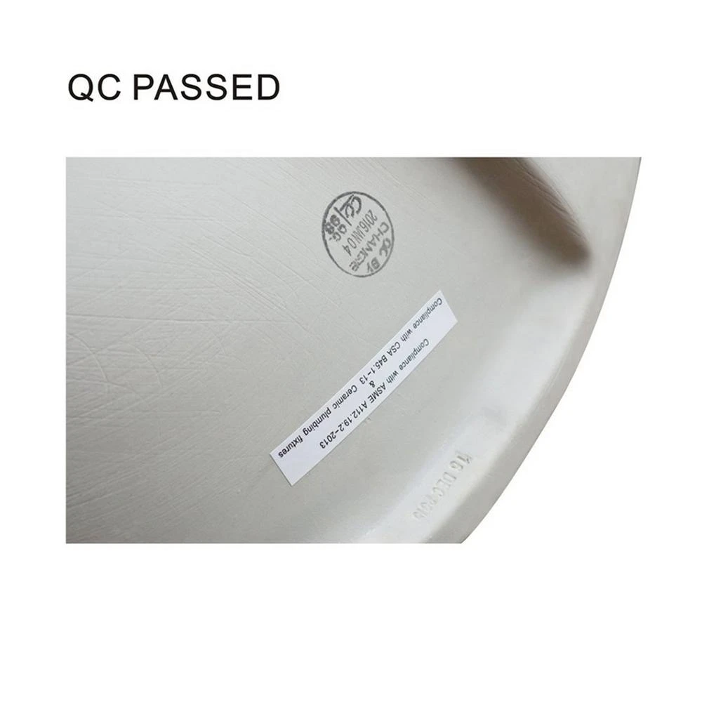 Boyel Living 13 In. X 11 In. Bathroom Ceramic Sink Oval Lavatory Undercounter In White, 6 Boyel Living 13 In. X 11 In. Bathroom Ceramic Sink Oval Lavatory Undercounter In White, - Image 6