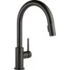 Trinsic Single-Handle Pull-Down Sprayer Kitchen Faucet With MagnaTite Docking In Matte Black