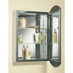 Archer 20 In. W X 31 In. H Single Door Mirrored Recessed Medicine Cabinet In Anodized Aluminum -Allied Brass Shop dcc4540e892aed30fa3765ae01ffe78d 1800x1800