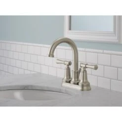 Chamberlain 4 In. Centerset 2-Handle Bathroom Faucet In SpotShield Brushed Nickel 12 Chamberlain 4 In. Centerset 2-Handle Bathroom Faucet In SpotShield Brushed Nickel -Allied Brass Shop ddee0e4bcf5caaeb1762f927ebb3afcf 1800x1800