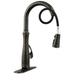 Bellera Single-Handle Pull-Down Sprayer Kitchen Faucet With DockNetik And Sweep Spray In Oil-Rubbed Bronze -Allied Brass Shop e0560d243e02a4a070cff085d478a37e 1800x1800