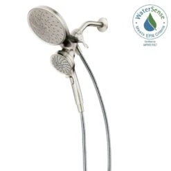 Attract 6-spray 6.75 In. Dual Shower Head And Handheld Shower Head In Spot Resist Brushed Nickel Eco -Allied Brass Shop e1048549c866c17c4fa0161999dfa89d 1800x1800